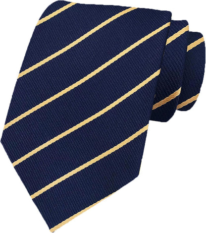 Men'S Classic Necktie Jacquard Woven Ties for Men Formal Business Ties Wedding Party Groomsmen Black Tie