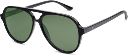 Classic Polarized Aviator Sunglasses for Women Men, Retro Trendy Aviators Shades SJ2201