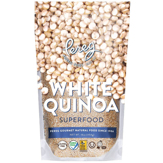 Gourmet White Quinoa, 16Oz Resealable Pouch | Gluten Free | Super-Food | Great in Salads! | Kosher