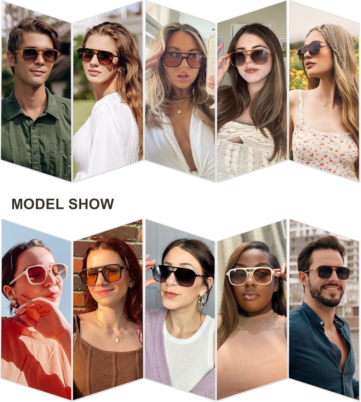 Retro Aviator Sunglasses for Women Men,Trendy Rectangle Womens Mens Shades Sun Glasses SJ2202