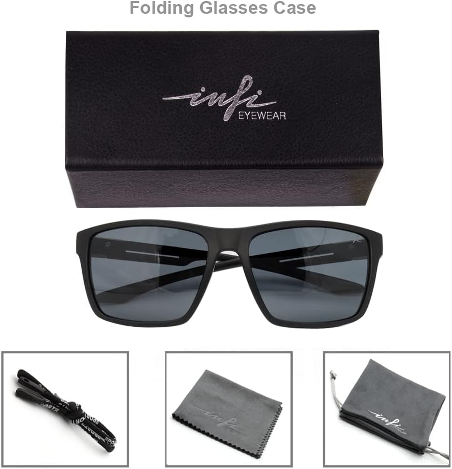 Fishing Polarized Sunglasses for Men Driving Running Golf Sports Glasses Square UV Protection Designer Style Unisex