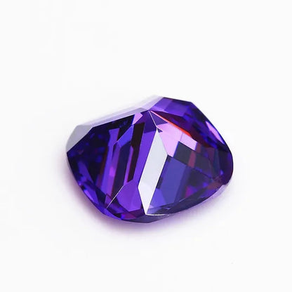 Unheated 7.20 Cts Natural Gemstone Violet Sapphire 10x10mm Square Cut Gem Sri-Lanka VVS