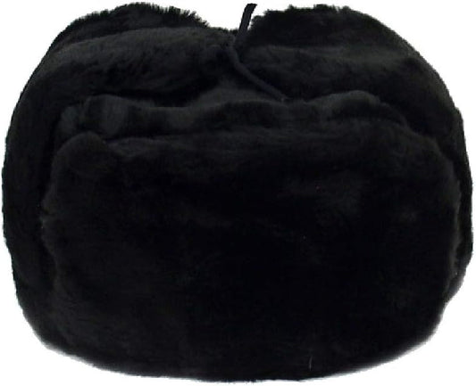 Russian Winter Hat Ushanka Black L (60)