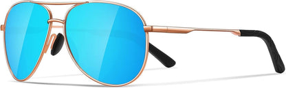 Sunglasses Men Polarized Aviator Sunglasses for Men Women Fishing Driving Sun glasses Metal Frame UV400 Protection