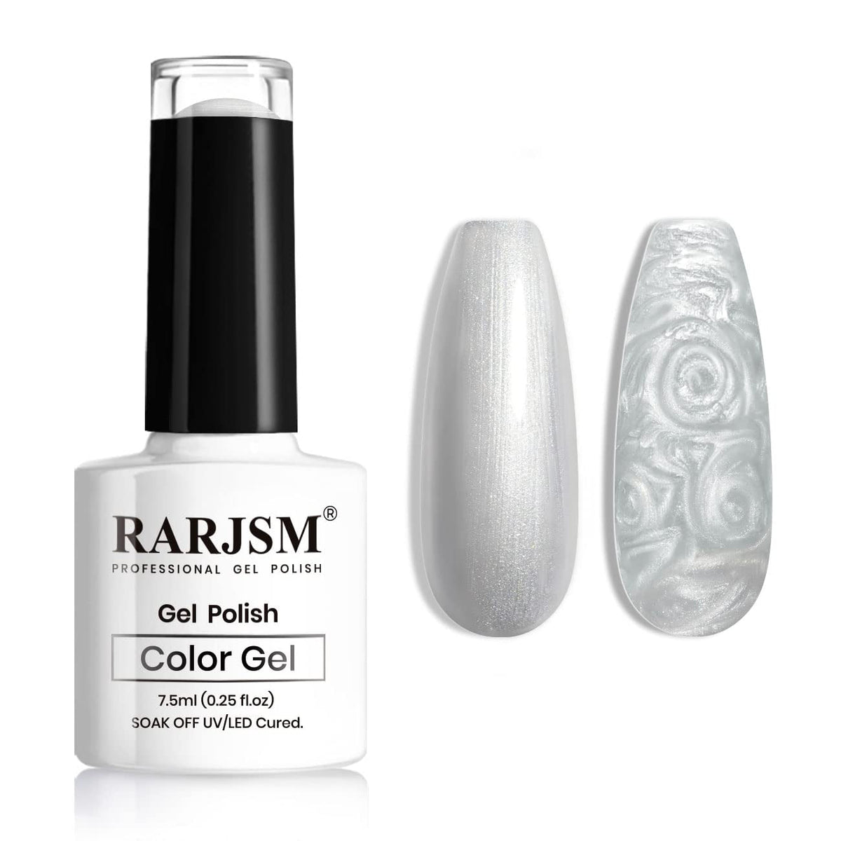 Pearl Gel Nail Polish, Glitter Drawing Gel Polish Shimmer Mermaid Nail Gel Soak Off UV Gel for Salon Home DIY Manicure Use