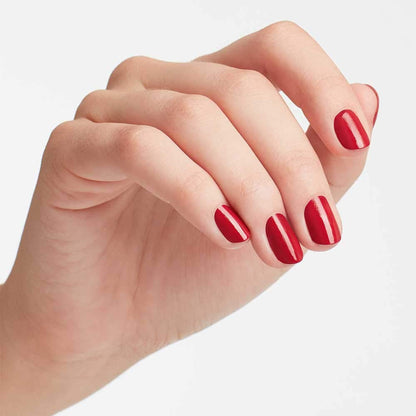 OPI Nail Lacquer Nail Polish | Opaque Light Red Crème Chip Resistant Nail Polish | Vegan, Fast Drying, Streak Free