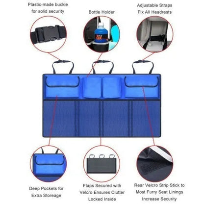 Universal Auto Car Organizer Trunk Back Seat Storage Bag Mesh Net Pocket Bag