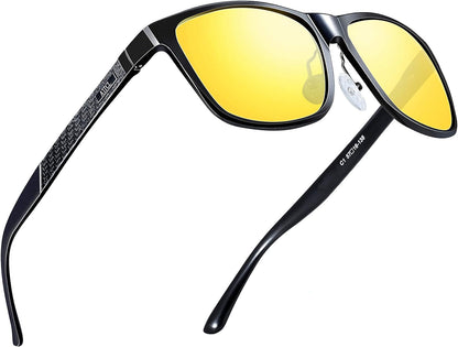 Men's Retro Metal Frame Driving Polarized Sunglasses For Men Sun glasses