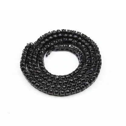Men's Necklaces Alloy Crystal Rhinestone Diamond Chains Necklaces Hip Hop Rock Gift