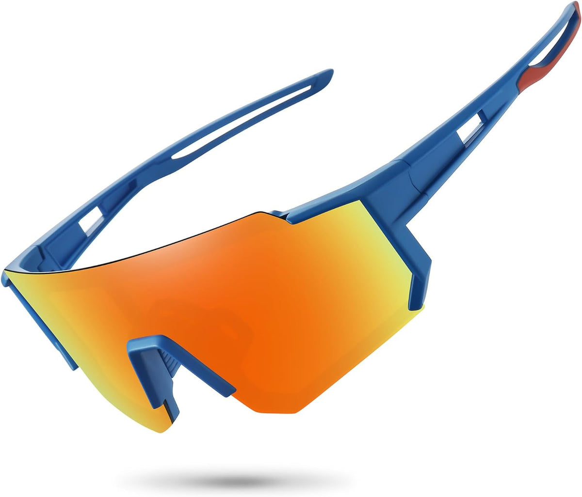 Polarized Sports Sunglasses for Men Women,Driving Fishing Cycling Mountain Bike Sunglasses UV400 Protection