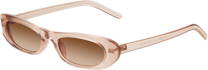 Elongated Narrow Cat Eye Sunglasses for Women MS52357