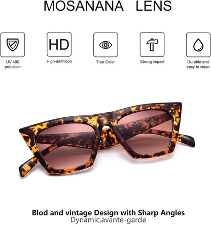 Square Cat Eye Sunglasses for Women Trendy Style Model-Shine