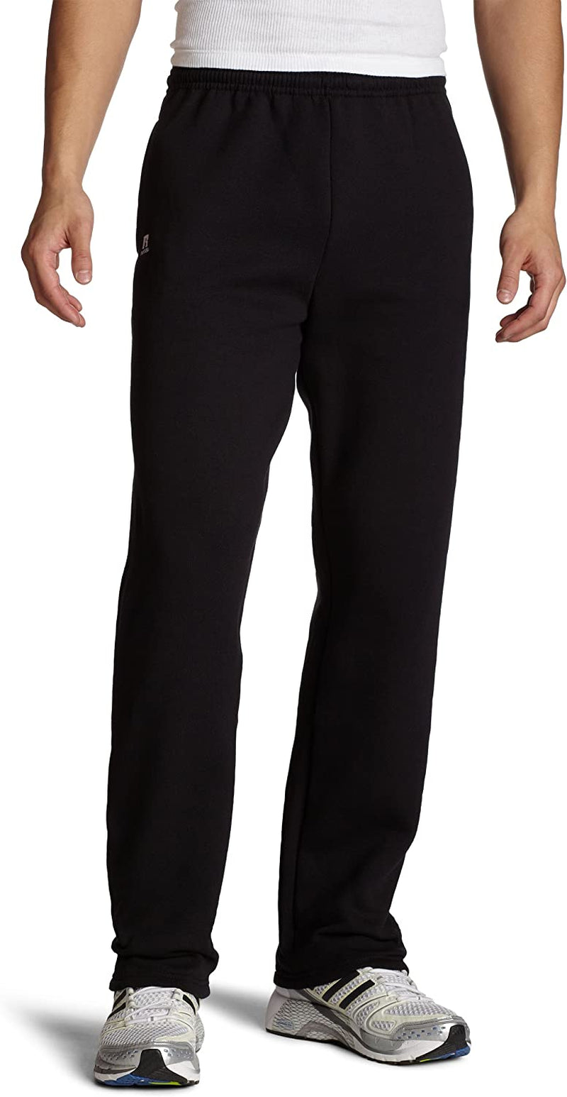 Men'S Dri Power Fleece Open Bottom Sweatpants with Pockets, Relaxed Fit, Moisture Wicking
