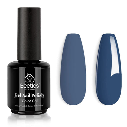 Beetles Gel Nail Polish, 1 Pcs 15ml White Color Soak Off Gel Polish Nail Art Manicure Salon DIY Gel Nail Design Decoration at Home Nail Lamp Needed Nails Minicure Kit Gift