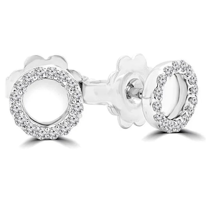 Majesty Diamonds MDR170143 0.16 CTW Round Diamond Stud Earrings in 14K