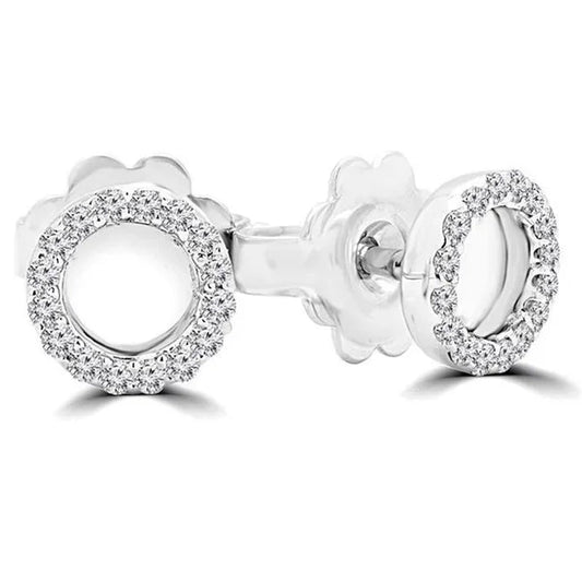 Majesty Diamonds MDR170143 0.16 CTW Round Diamond Stud Earrings in 14K