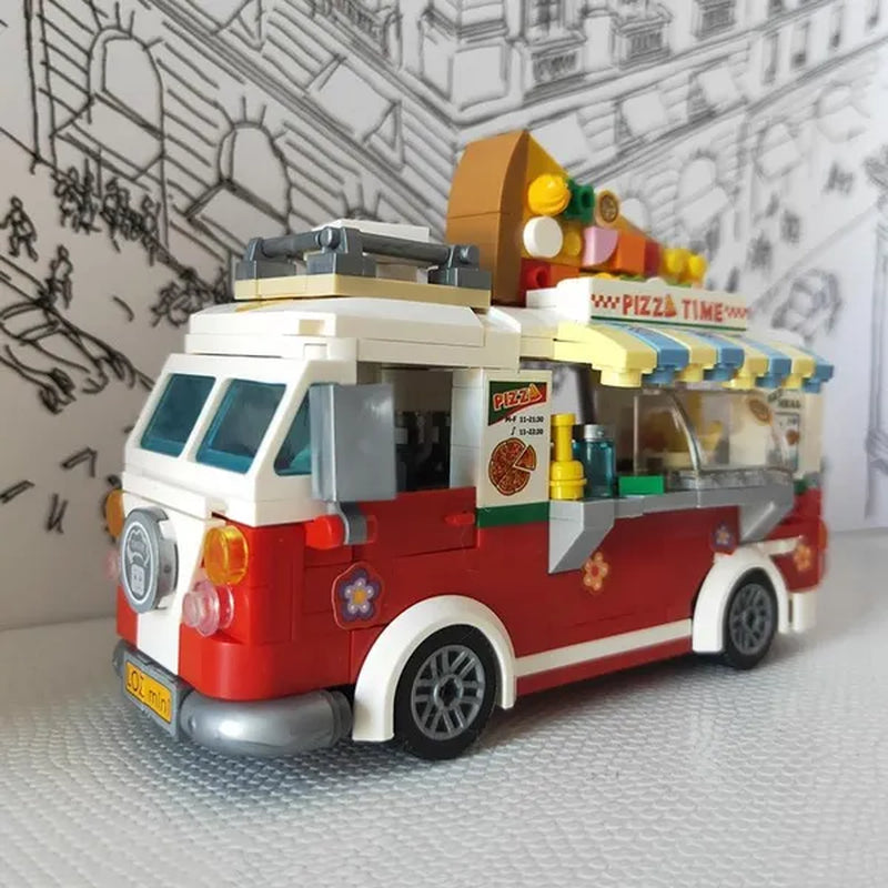 Loz Amusement Park Food Truck Merry-Go-Round Ferris Wheel Mini House Diamond Mini Building Block Cute Toys for Kids and Girls