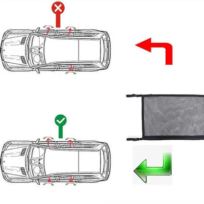 Car Roof Storage Net Pocket Universal Car Storage Net Pocket Pouch Bag Storage Easy To Install Car Accessories Auto Products