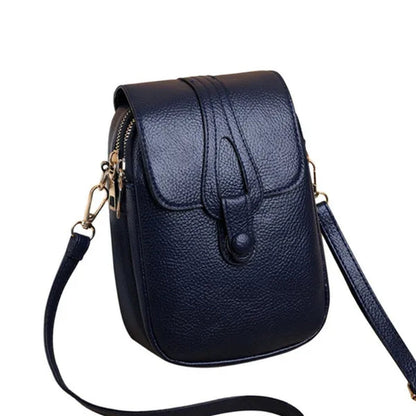 2023 New High Quality High-capacity Women's Fashion Shoulder Bag Genuine Leather Cross Body Shoulder Bags Retro Style Handbags Purses Mobile Phone Bag