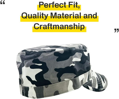 Cadet Army Cap Basic Everyday Military Style Hat (Now with STASH Pocket Version Available)