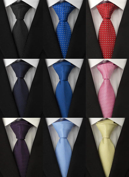 Men'S Necktie Classic Silk Tie Woven Jacquard Neck Ties
