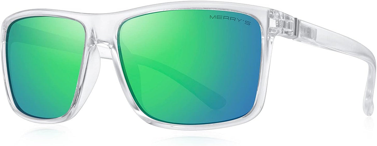 Rectangular Polarized Sports Sunglasses for Men Women Cycling Driving Fishing UV400 Protection S8225