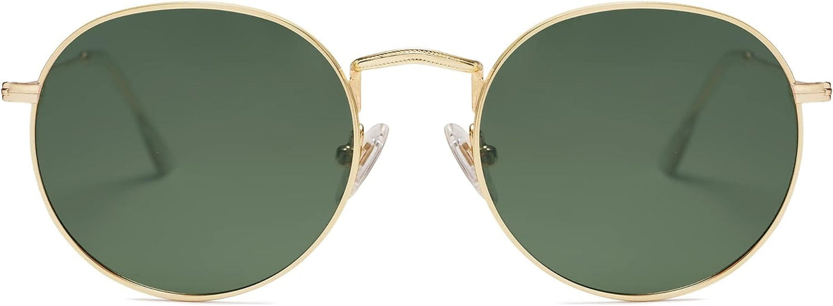 Small Round Polarized Sunglasses for Women Men Classic Vintage Retro Shades UV400