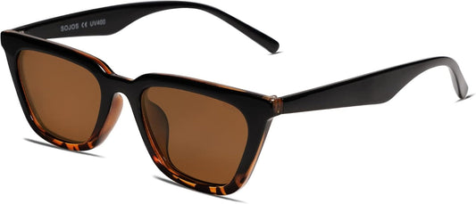 Polarized Narrow Square Cateye Sunglasses for Women Retro Trendy Driving Glasses SJ2169