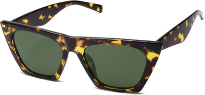 Oversized Square Cateye Polarized Sunglasses for Women Men Big Trendy Sunnies SJ2115