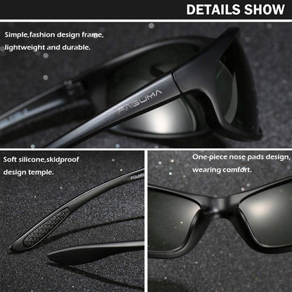 Polarized Sports Sunglasses For Men Cycling Driving Fishing 100% UV Protection