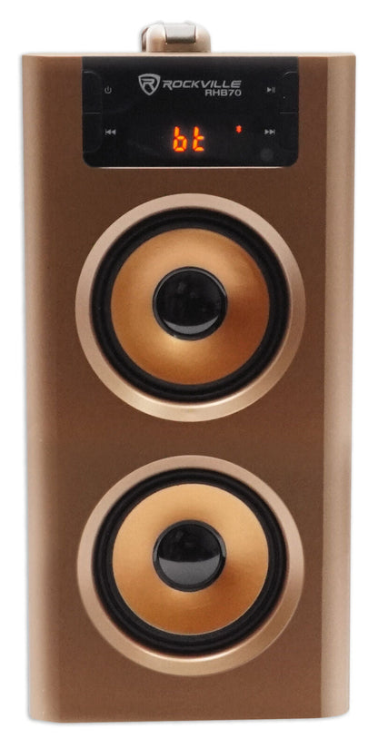 Rockville RHB70 Home Theater Compact Powered Speaker System W Bluetooth/Usb/