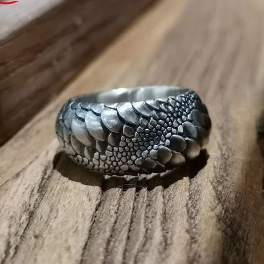Vintage 925 Standard Silver Infinity Snake Scales Open Ring for Men Women Cocktail Party Sterling Silver Ring Wedding Ring Engagement Jewelry Motorcycle Party Punk Cool Dragon Ring Fashion Jewelry Gifts
