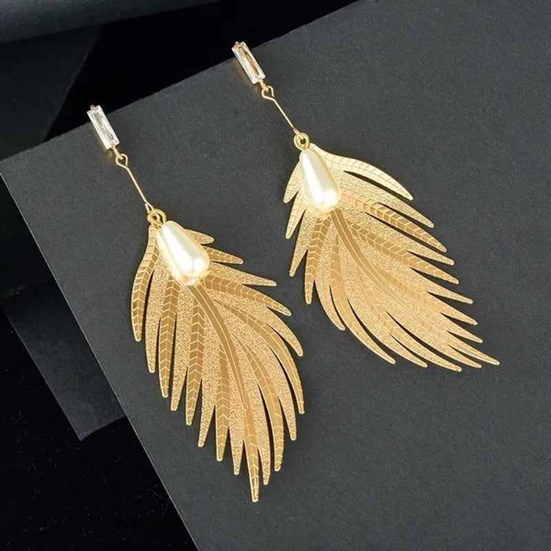 Delysia King  Leaf earrings
