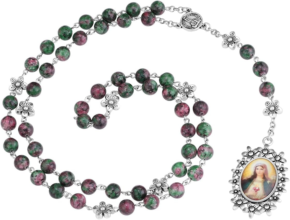 Chaplet Rosary/Servite Rosary of the Seven Sorrows / 7 or 10 Prayer Beads Chain Religious Virgin Mary Pendant Y-Necklace