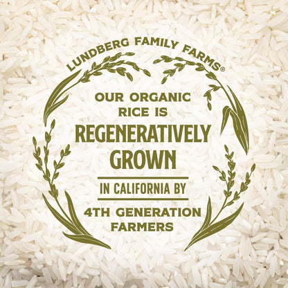 Basmati Rice, Organic Long Grain White Rice - Non-Sticky, Fluffy, Nutty, Aromatic Rice, Vegan Food, Healthy Meals, Gluten-Free Rice Grown in California, 64 Oz