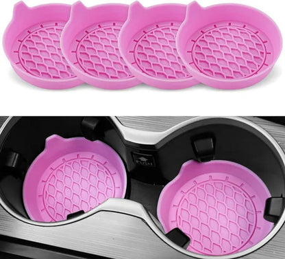 Car Cup Holder Coaster, Silicone Cup Holder Insert, Universal Non-Slip Cup Holders, Car Accessories Interior for Women and Man Interior Sets