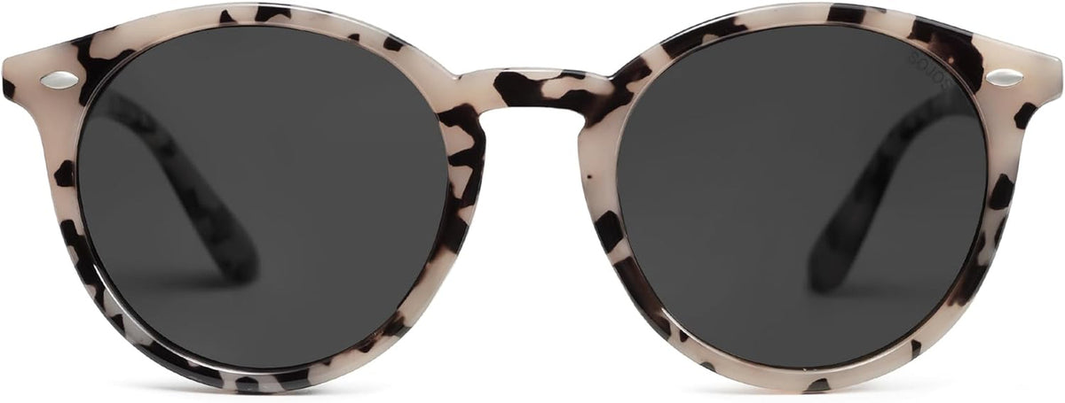 Retro Round Polarized Sunglasses for Women Men Classic Vintage Sunnies SJ2069