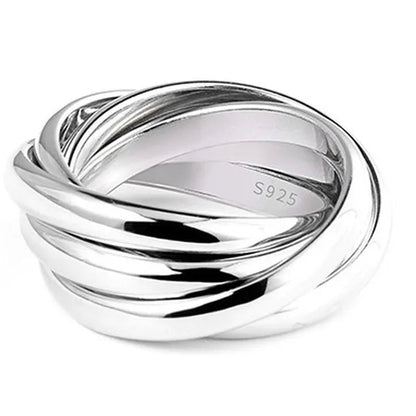 Fashion Delicate Sterling Silver Color Polished Ring Holiday Party Anniversary Jewelry Gift