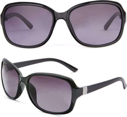 2 Pack Classic Vintage Sunglasses for Women Men,Fashion Sun Shades Glasses with UV400 Protection