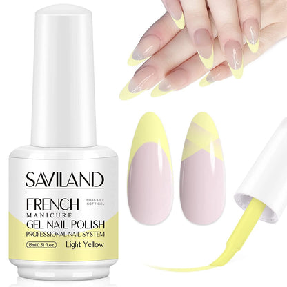 French Gel Nail Polish - 1PC 10ML Blue Gel Polish U V LED Soak Off Gel Quick French Manicure Gel Polish Nail Salon DIY Home for Starters Professionals Party
