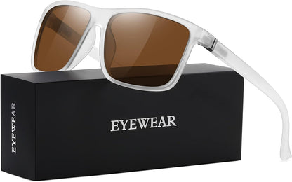 Sunglasses Men Polarized Sunglasses for Mens and Womens,Black Retro Sun Glasses Driving Fishing UV400 Protection