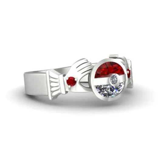 unique  Silver anniversary Statement Ring Natural Gemstones Ruby Ring Wedding Bride Engagement Band Charm Ring Jewelry