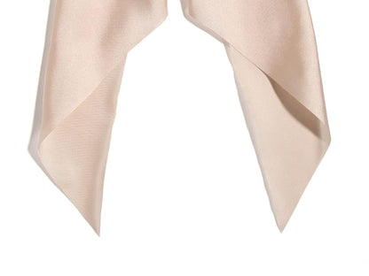 Big Bow Barrettes and Satin Hair Pins with Long Ribbon Tails - Party and Casual Hair Accessories for Women and Girls in Apricot
