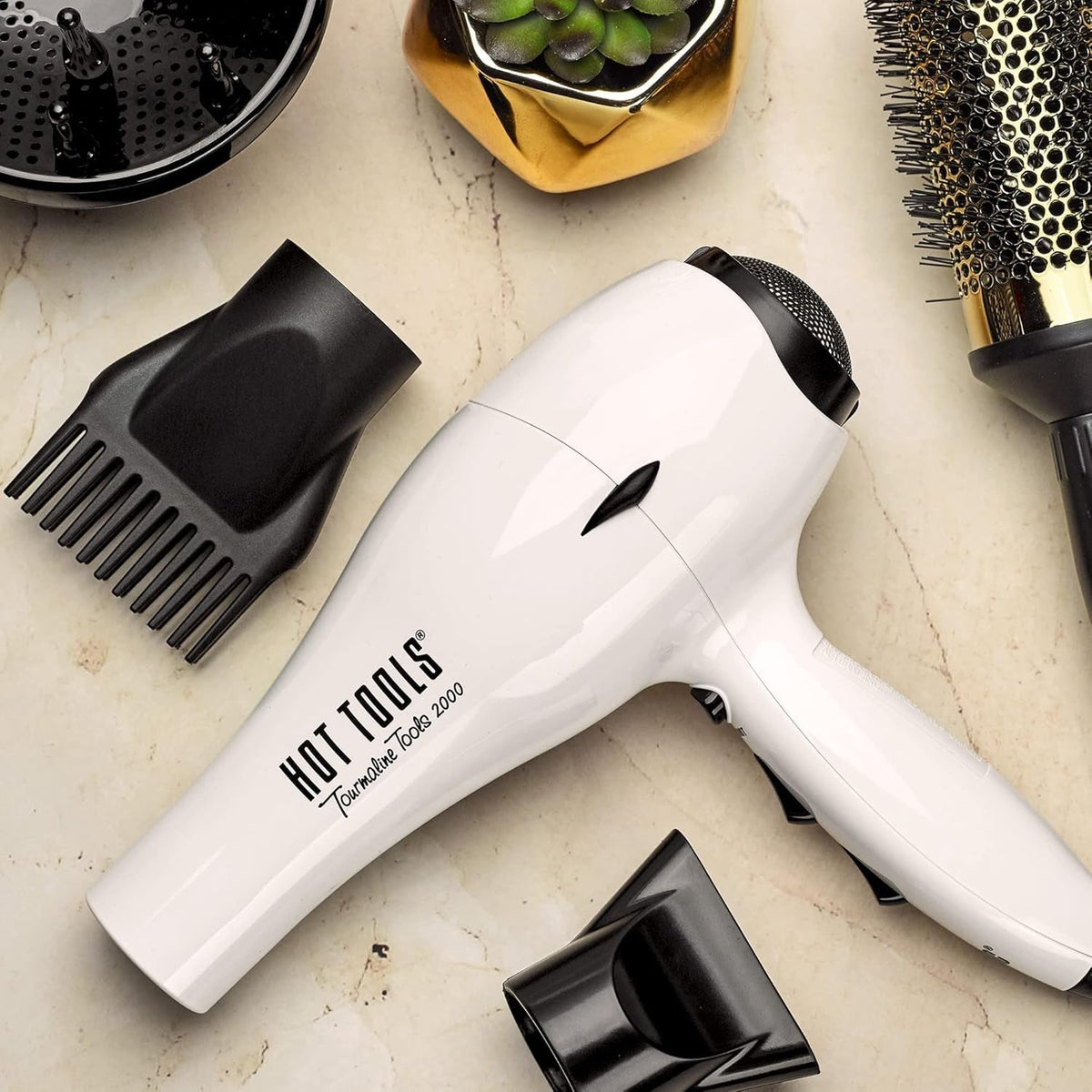 Pro Artist Tourmaline 2000 Turbo Hair Dryer, White