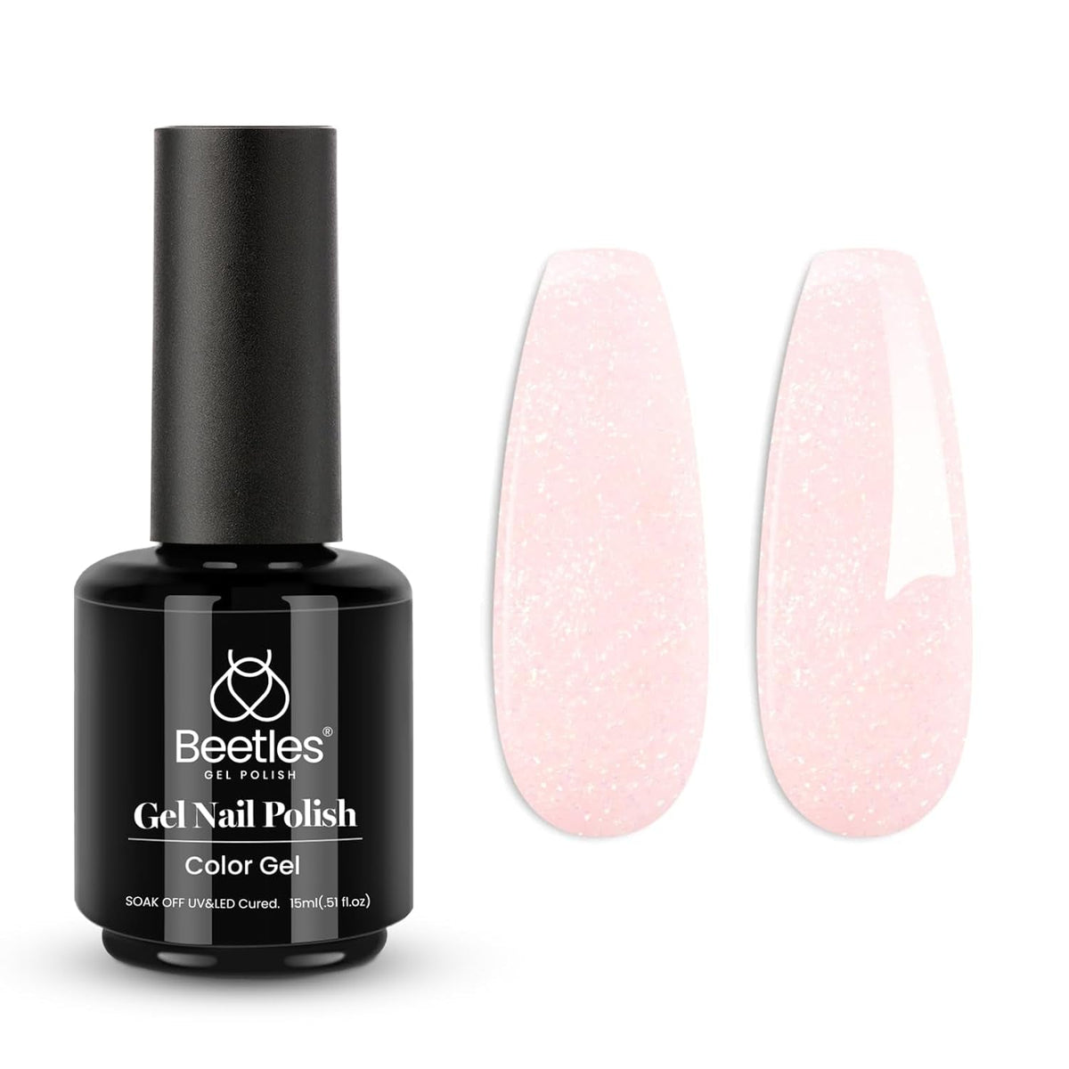 Beetles Neutral Gel Nail Polish 15ml Nude Pink Polish Set Pink Jelly Soak Off U V LED Nail Lamp Translucent Nail Art Gel