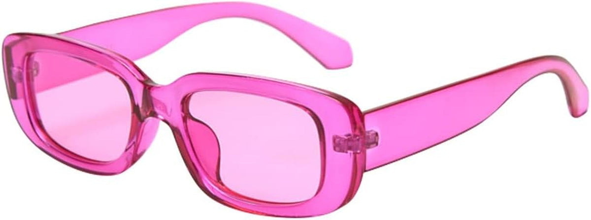 Rectangle Sunglasses for Women Men Trendy Retro Fashion Sunglasses UV 400 Protection Square Fram