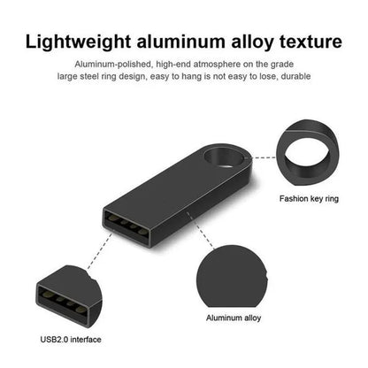 Pendrive 512GB Memory Stick 64GB 32GB 8GB Metal Usb Flash Drive 16GB 1GB Pen Drive 256GB Usb Stick 128GB for Computer/Laptop/Sound/Speaker/External Storage Data/Photo/Video/Music (Quantity: 1pcs)