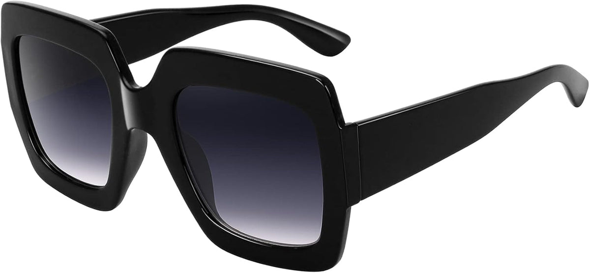 Oversized Square Sunglasses Womens Retro Shades Luxury Big Sun Glasses UV400 Protection S0178