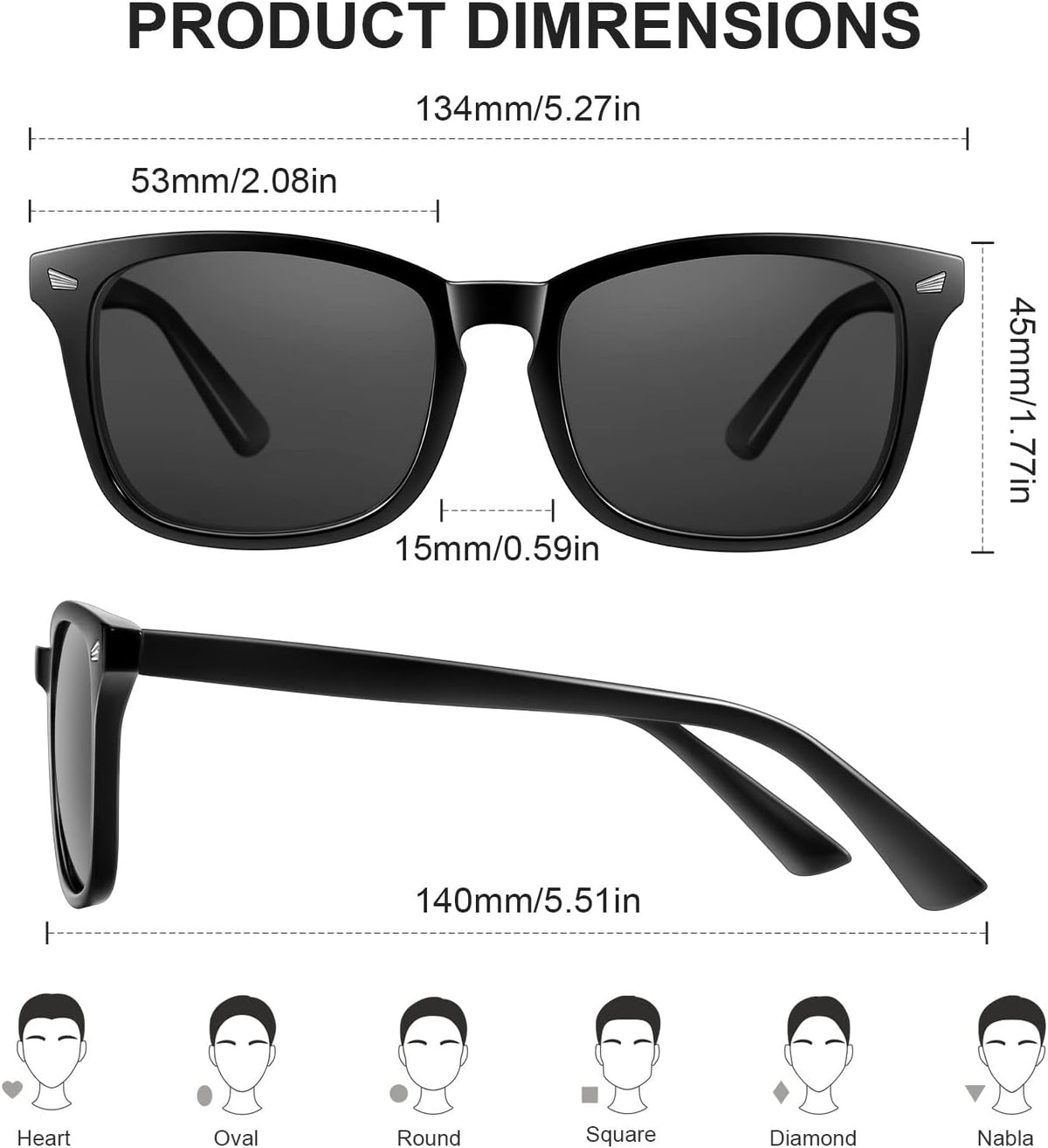 Sunglasses for Women Men Vintage Polarized Women Sunglasses round Classic Retro UV Protection Lens
