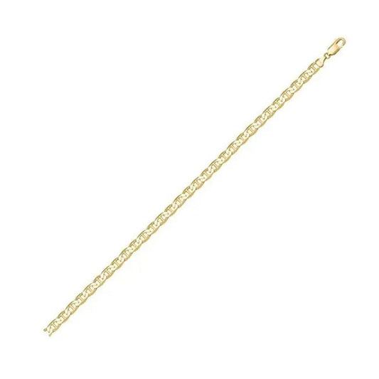 Cheri Jadore BN311-18KY-7 7 in. 18K Gold Flat Anchor Bracelet, Gold - 2.3 g